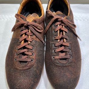 Pantofola D’oro Men’s Italian made Wool and leather shoes size 41